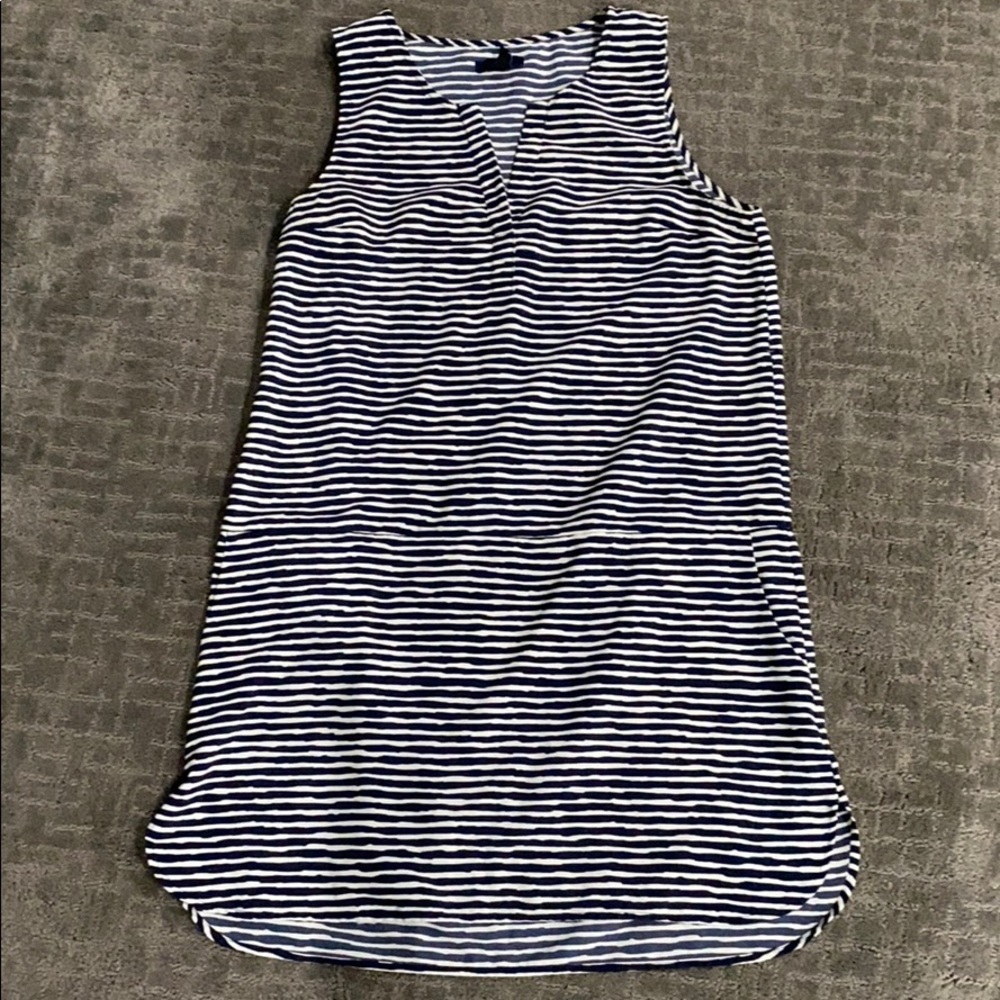 Gap Blue/White Striped Dress